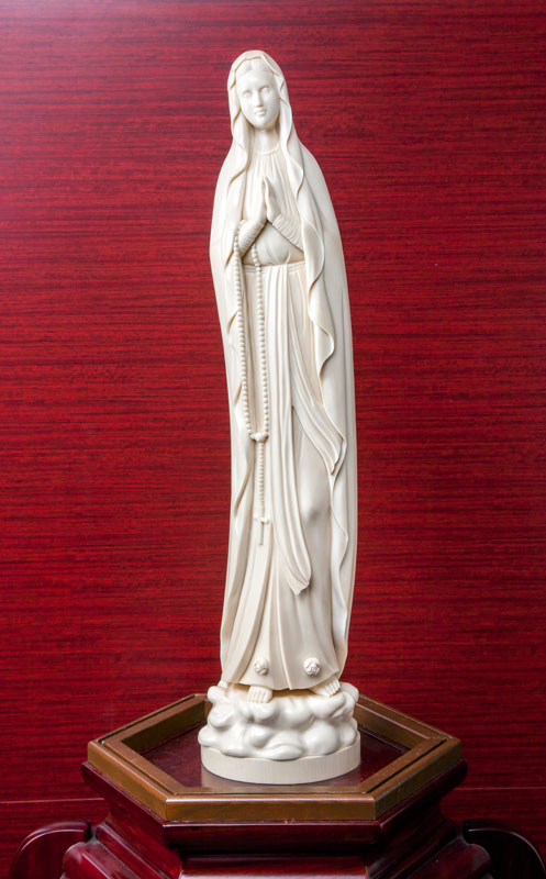 象牙雕刻 卢尔德的玛利亚圣像（光香堂 业绩）
